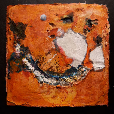 Short stories auf Bütten 15x15cm, 2021 (verk.)