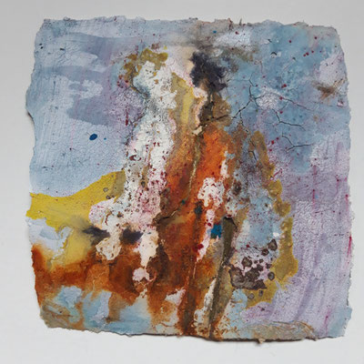 Serie 2 - Short stories (4) - auf Bütten 15x15cm, 2021 (verk.)