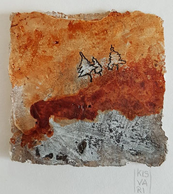 Serie 1,  Short stoeries (7)Büttenpapier 140gr - 8x8cm (verschenkt)