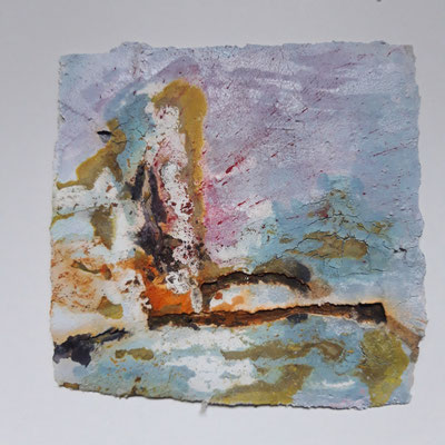 Serie 2, Short stories  (4) auf Bütten 15x15cm, 2021 (verk.)