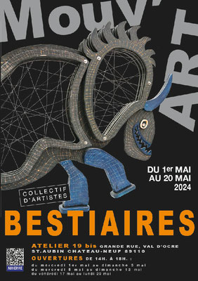 affiche de l'exposition Bestiaires
