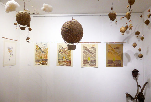 Exposition à In Situ 2024 - Estampes Les peupliers et des montgolfières