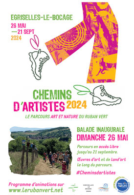 affiche de chemin d'artiste 2024