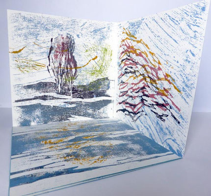 Lutteuse d'espoir - livre d'artiste -xylographie originale