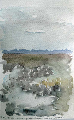 Mer du nord - la glaise du Friesland que Hein utilisera pour ses peintures