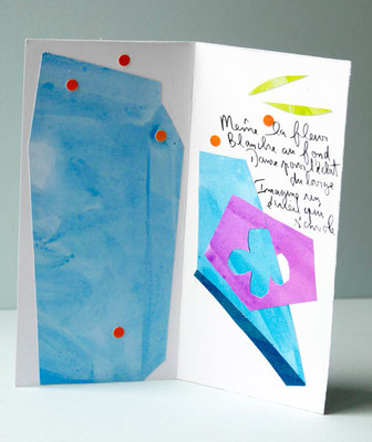 Jazz - 2e page version 3/4- collage de papiers gouachés
