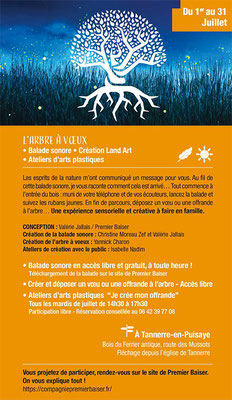 Affiche de la balade sonore et de l'arbre à vœux