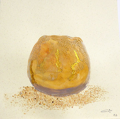 4e monotype d'argile et pigments - sable