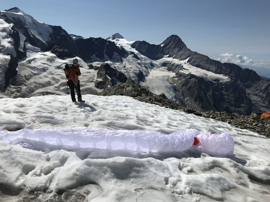 Franz ist startbereit auf dem Gaagg.