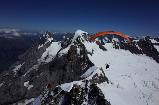 Weiterflug Richtung Mönch