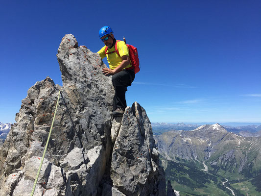 Neben Geröll bietet die Route auch einige richtig schöne Stellen.