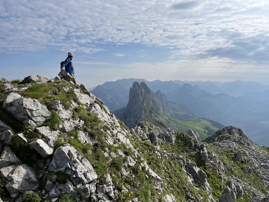 Der Weiterweg von der Wandflue aus.