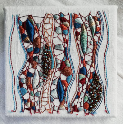 "Terre mer", tableau de la série Mosaïques 2019 