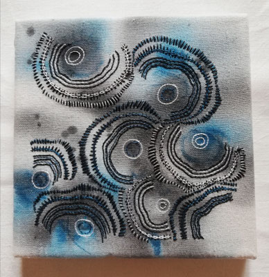 "Ondes", tableau de la série Esquisses 2019