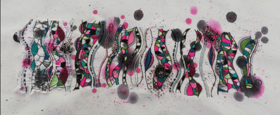 "Y'a d'la joie", tableau de la série Mosaïques 2019