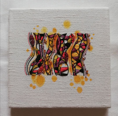 "Bzzz", tableau de la série Mosaïques 2019