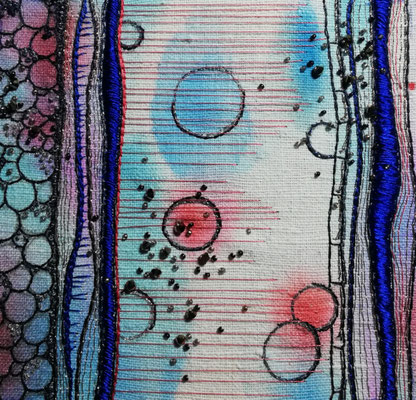 "Cells" 1,  tableau de la série Dehors/dedans 2024 - Disponible dans la boutique