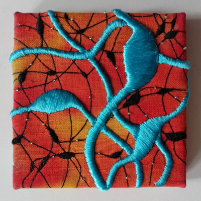 "Neurons", tableau de la série Dehors/dedans 2024