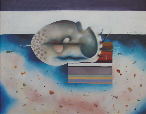 Cefalopode, 1967 Olio su tela, cm 46x58 Proprietà dei familiari dell’artista