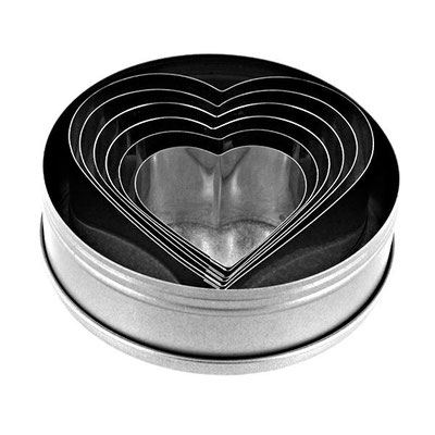 cutter cuore in metallo 