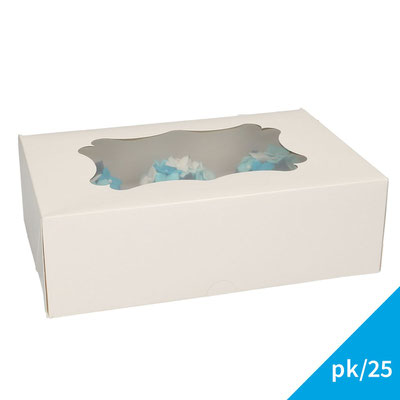  CUPCAKE BOX 6  BIANCO  