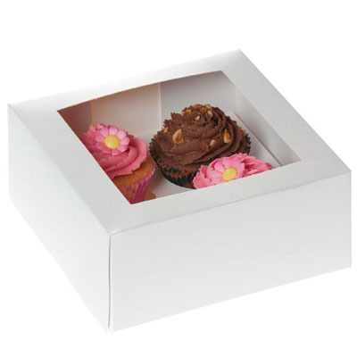  CUPCAKE BOX 4 BIANCO  