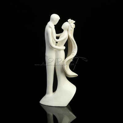 Sposi in  ceramica misure: H16  L8 cm  linea liberty