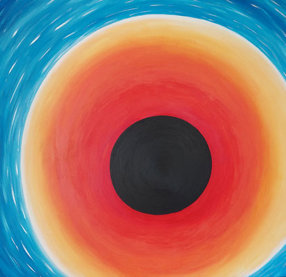 Black hole, N°2, acryl sur toile, 80X80