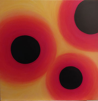 Black Hole n°7, Acryl sur toile, 80X80