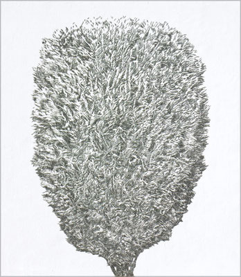 "THUJA", Metal staples.170x150cm. 2012