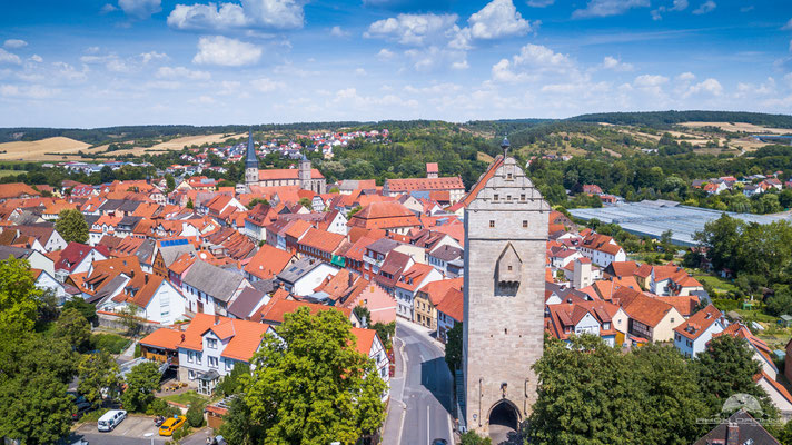 Das unterfränkische Münnerstadt mit seiner historischen Altstadt