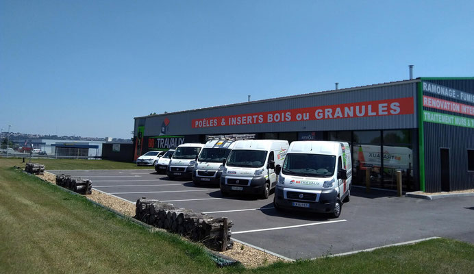 BO TRAVAUX siege et showroom Antigny  - Poêles à bois et à granulés 