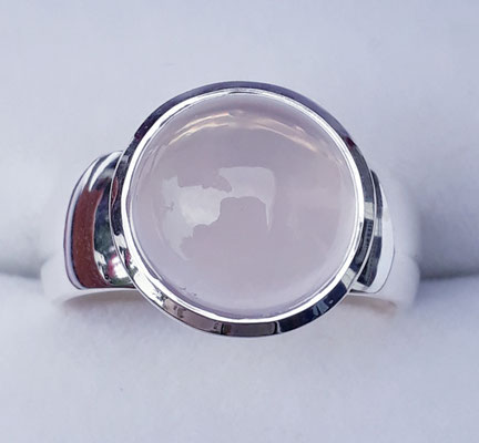 rosenquarz-ring-925-silber-stein ca 10 mm