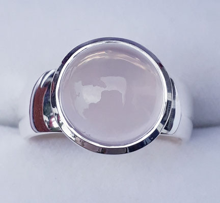 rosenquarz-ring-925-silber-stein ca 10 mm