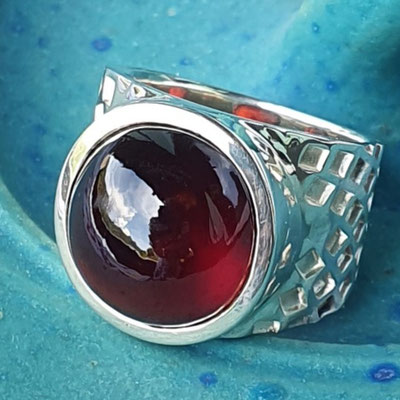 ring-silber-roter-granat-14 mm-925-sterlingsilber