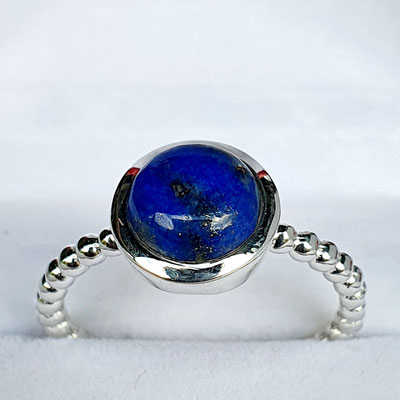 ring-lapis-7mm-silber-modisches design