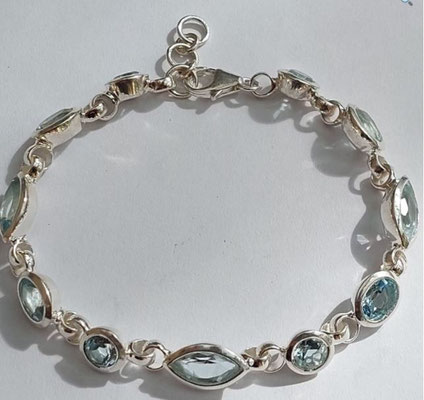 Armband-Silber-925-Blautopss(beh.)