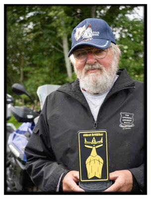 OLDEST BRITBIKER: Frank Lindström with 78 years