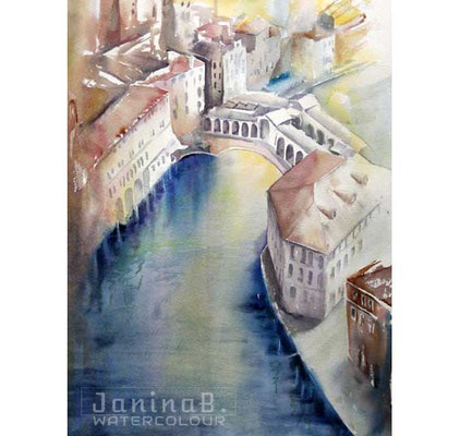 Venice (29) / 30x40cm Watercolour by ©janinaB.                                             