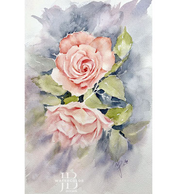 Roses I 2026 / Watercolor by ©janinaB.