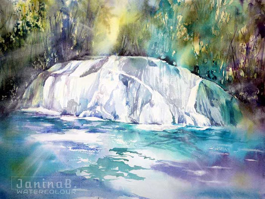 to somewhere in New Zealand I 2020 (29) / 30x40cm Watercolour by ©janinaB.