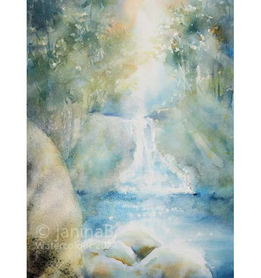  woodland I 2021 (29) 22x30cm / Watercolour by ©janinaB.