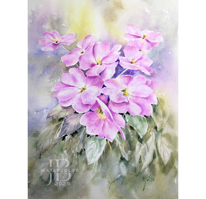 Flowers III 2025 (1) 30x40cm / Watercolour by ©janinaB.