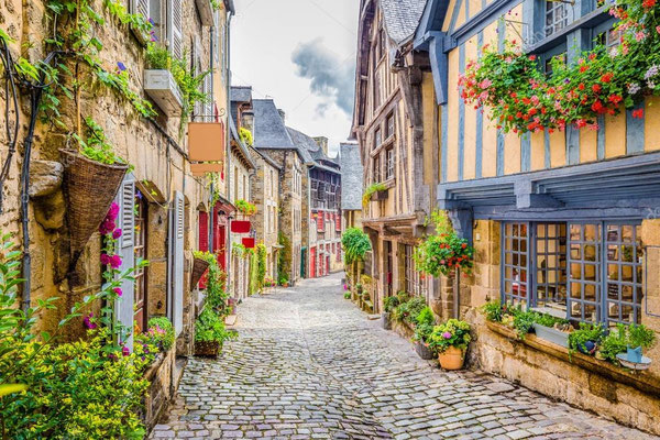Cobble Street, Dinan, Brittany. J R Photography