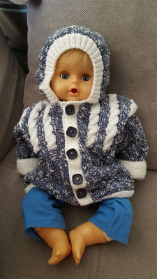 Bébé - Blouson capuche bicolore