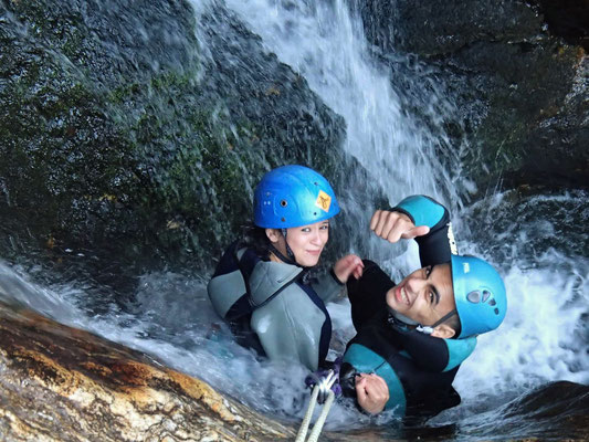 canyoning au Caroux- le torrent d'Arles