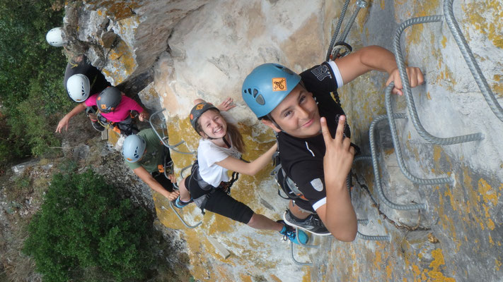 via ferrata Hérault-caroux