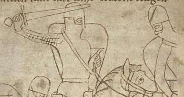 1180-1200 ; UBH ; Cod. Pal. germ. 112 Rolandslied of Konrad Pfaffe f74v