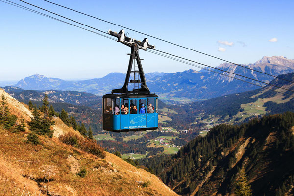 Bergbahn zum Walmendingerhorn im Kleinwalsertal - Bergbahn inklusive in der Sommersaison