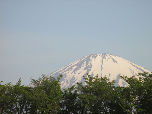 「朝のＳＡからみた富士山」/静岡県 「足柄サービスエリア」/のりくん/車中泊の翌日早朝、富士山が見えるＳＡからの ワンショット